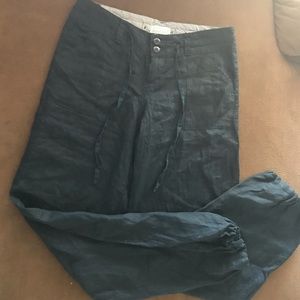 Super cute linen pants with draw string bottoms